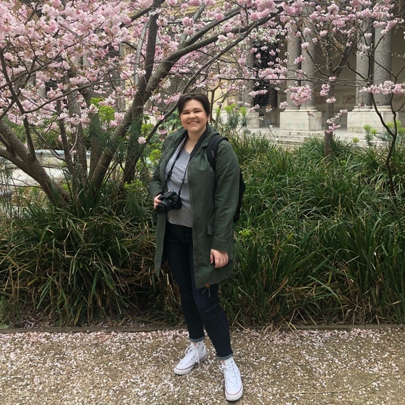 Abercrombie & Fitch Twill Boyfriend Parka - Army Green - Picture 10 of 10